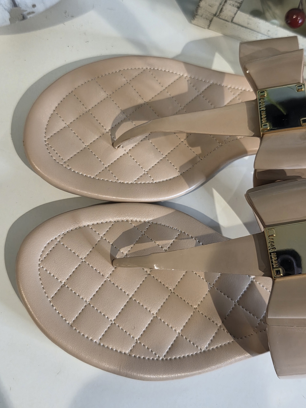 Cole Haan Women's Blush Quilted Slide Sandals - Picture 4 of 8
